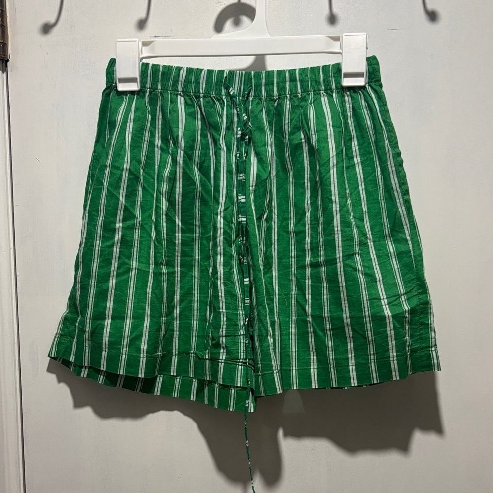 FAITHFULL THE BRAND sereno stripe cotton boxer shorts